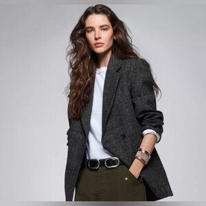 Zara Black Leather Double Buckle Belt